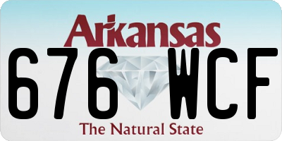 AR license plate 676WCF