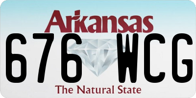 AR license plate 676WCG