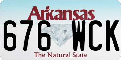 AR license plate 676WCK