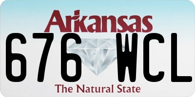 AR license plate 676WCL