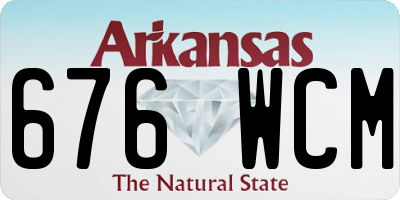 AR license plate 676WCM