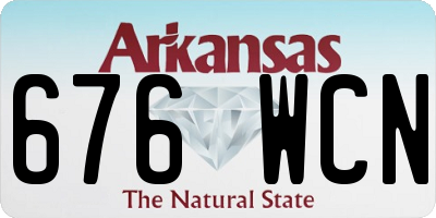 AR license plate 676WCN