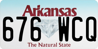 AR license plate 676WCQ