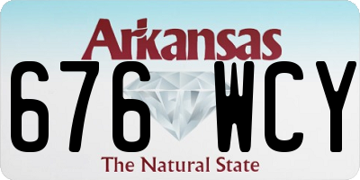 AR license plate 676WCY
