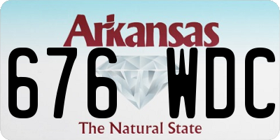 AR license plate 676WDC