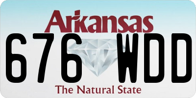 AR license plate 676WDD