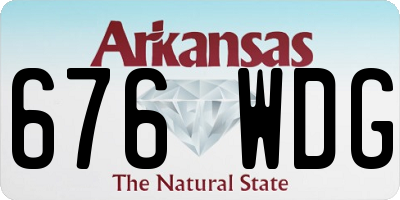 AR license plate 676WDG
