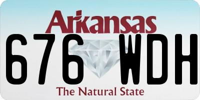 AR license plate 676WDH