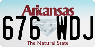 AR license plate 676WDJ