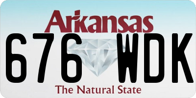 AR license plate 676WDK