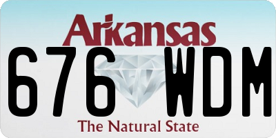 AR license plate 676WDM