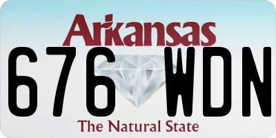AR license plate 676WDN
