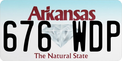 AR license plate 676WDP
