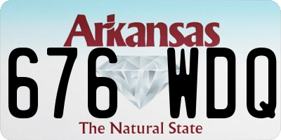 AR license plate 676WDQ