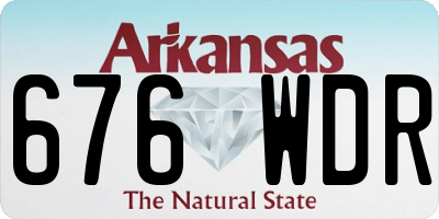 AR license plate 676WDR