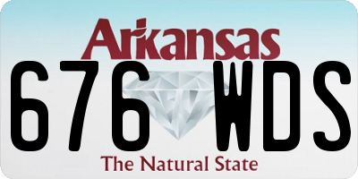 AR license plate 676WDS