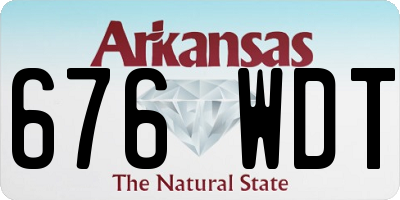 AR license plate 676WDT