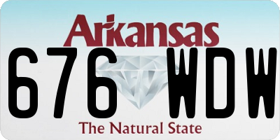 AR license plate 676WDW