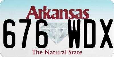 AR license plate 676WDX