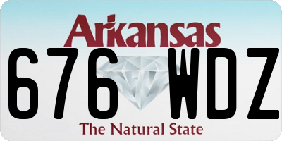 AR license plate 676WDZ