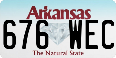 AR license plate 676WEC
