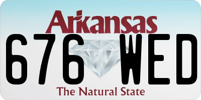 AR license plate 676WED