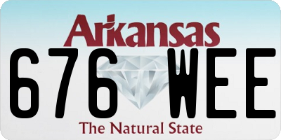 AR license plate 676WEE