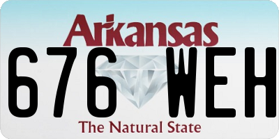 AR license plate 676WEH