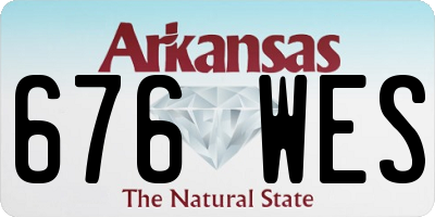 AR license plate 676WES