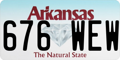 AR license plate 676WEW