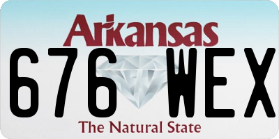 AR license plate 676WEX