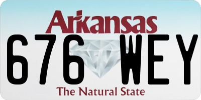 AR license plate 676WEY