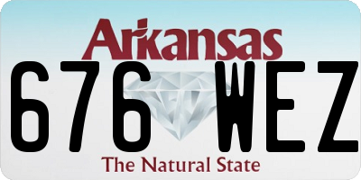 AR license plate 676WEZ