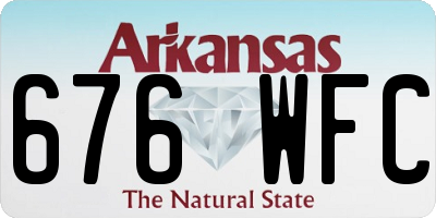 AR license plate 676WFC