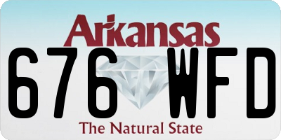AR license plate 676WFD