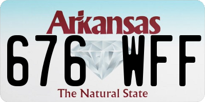 AR license plate 676WFF