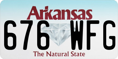 AR license plate 676WFG