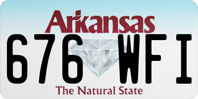 AR license plate 676WFI