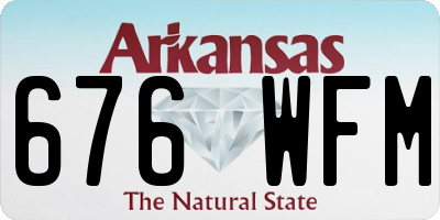 AR license plate 676WFM