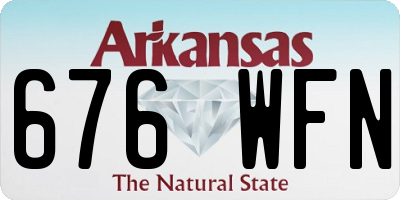 AR license plate 676WFN