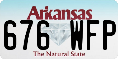 AR license plate 676WFP