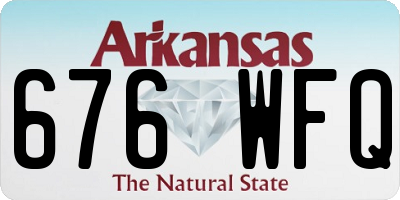 AR license plate 676WFQ