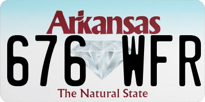AR license plate 676WFR