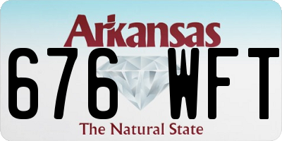 AR license plate 676WFT