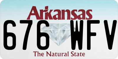 AR license plate 676WFV