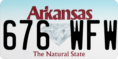 AR license plate 676WFW