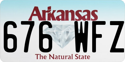 AR license plate 676WFZ