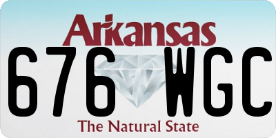 AR license plate 676WGC