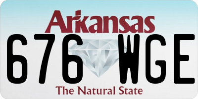 AR license plate 676WGE