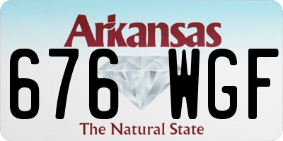 AR license plate 676WGF
